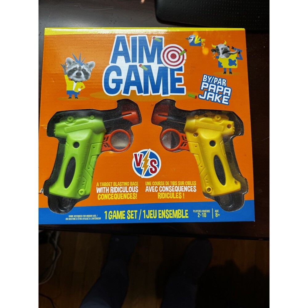 Aim Game by Papa Jake Target Blasting Race Indoor Dart Toy Set NEW in Box